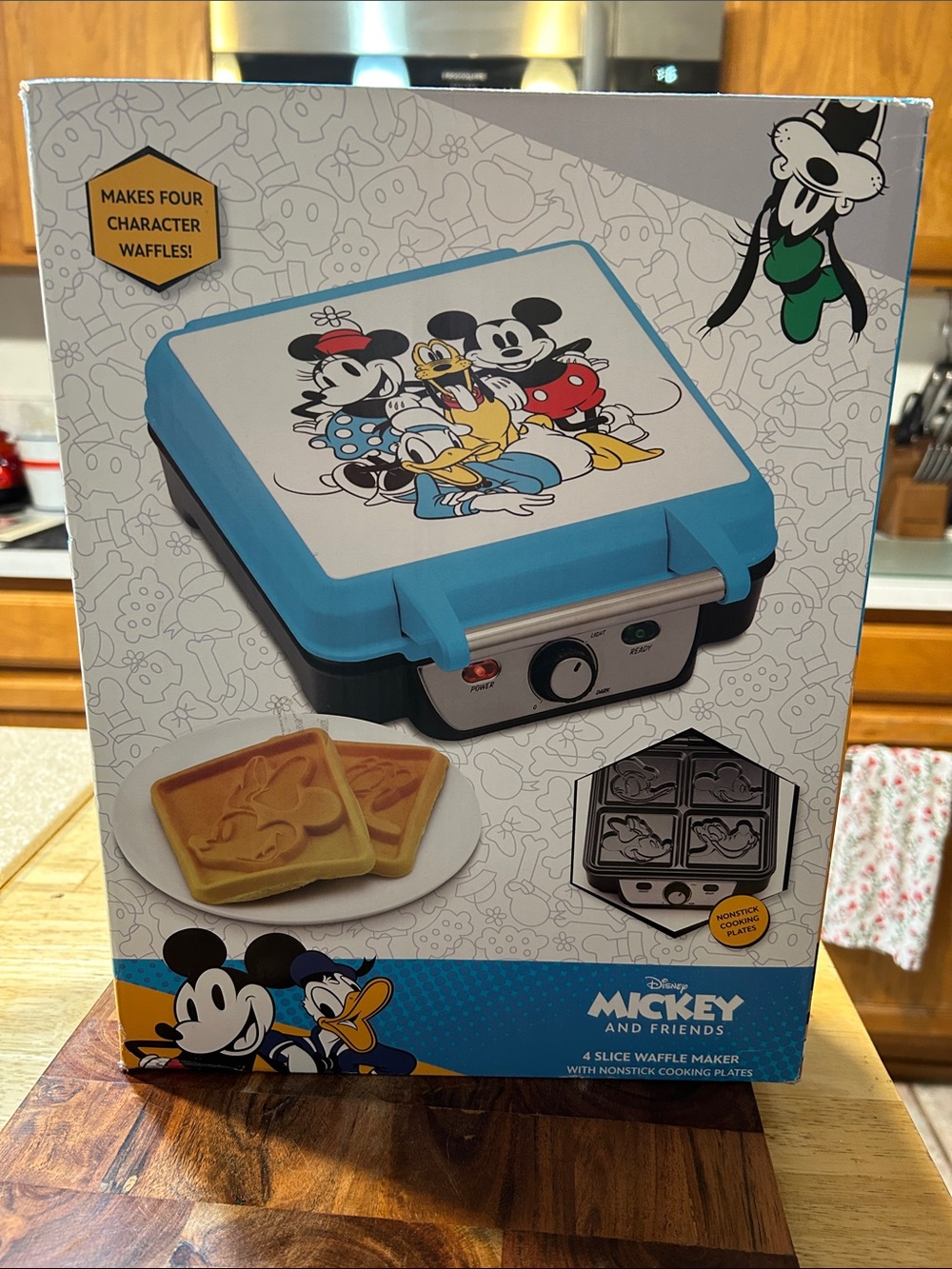 Disney Mickey & Friends Character Waffle Maker - Blue and White